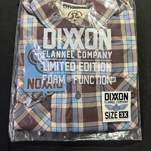 DIXXON Men's 2 shirt bundle!  flannel button downs. Brand new. 3XL